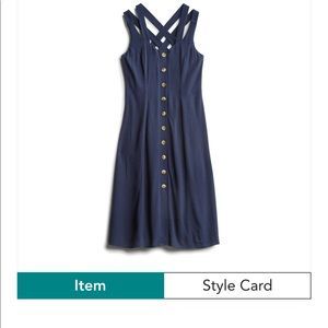 Blue midi dress